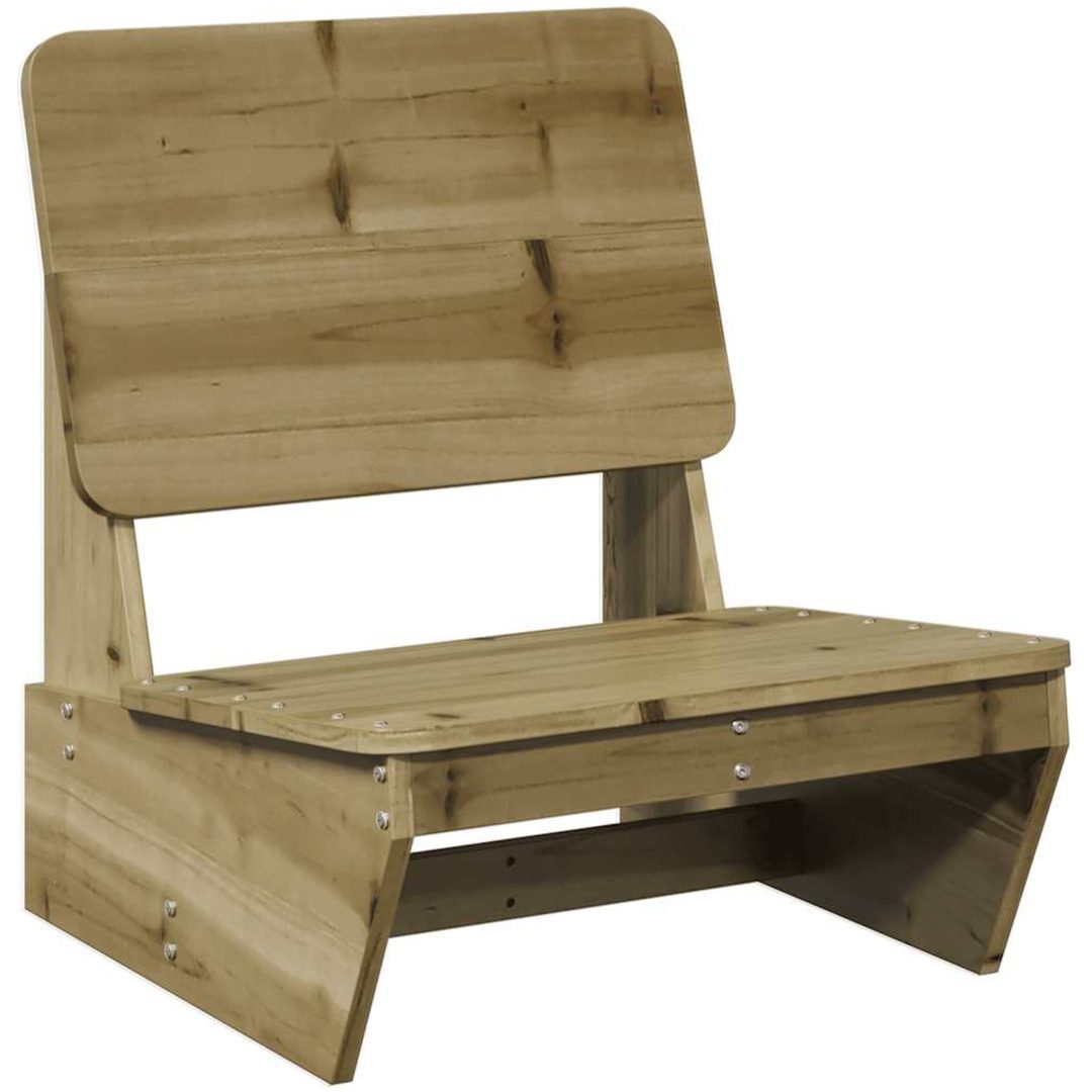 Trädgårdsstol 60x64x70,5 cm impregnerad furu vidaXL – bild 2