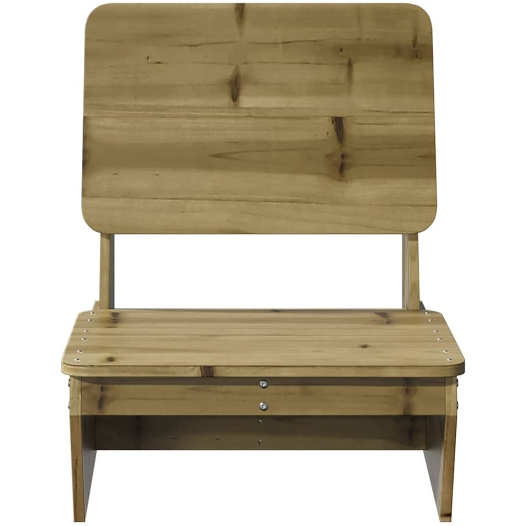 Trädgårdsstol 60x64x70,5 cm impregnerad furu vidaXL – bild 3