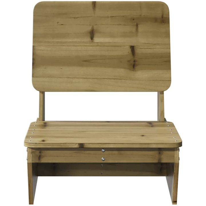 Trädgårdsstol 60x64x70,5 cm impregnerad furu vidaXL – bild 3
