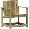 Trädgårdsstol 62x56x77 cm impregnerad furu vidaXL – miniatyr 2