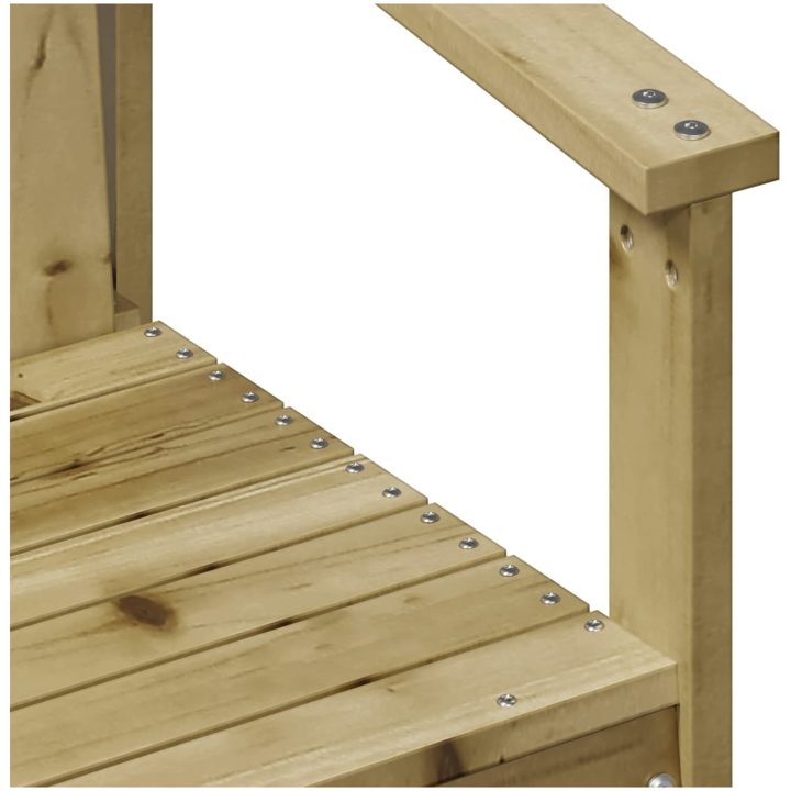 Trädgårdsstol 62x56x77 cm impregnerad furu vidaXL – bild 7