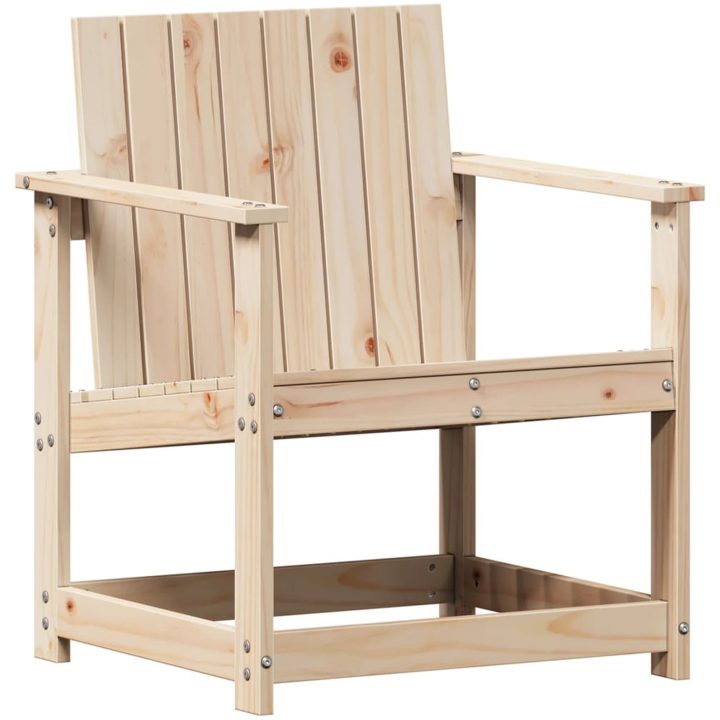 Trädgårdsstol 62x56x77 cm massiv furu vidaXL – bild 2