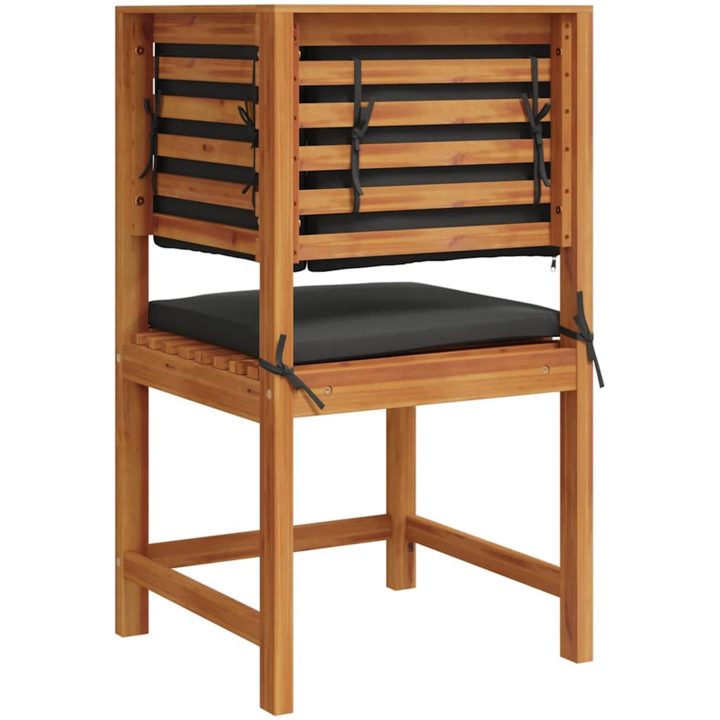 Trädgårdsstol Hörn med Kuddar Solid Akacia vidaXL 100 x 50 x 91 cm – bild 6