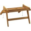 Trädgårdsstol massiv teak vidaXL – miniatyr 5