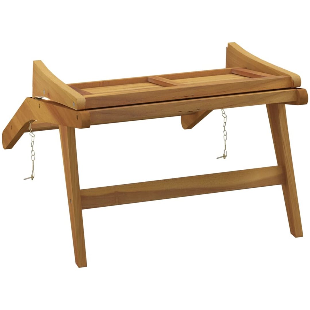 Trädgårdsstol massiv teak vidaXL – bild 5