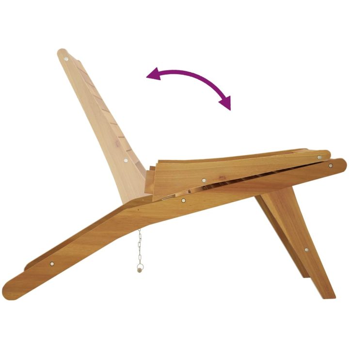 Trädgårdsstol massiv teak vidaXL – bild 6