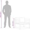 Trädgårdsstol med mörkgråa dynor massivt akaciaträ vidaXL – miniatyr 9