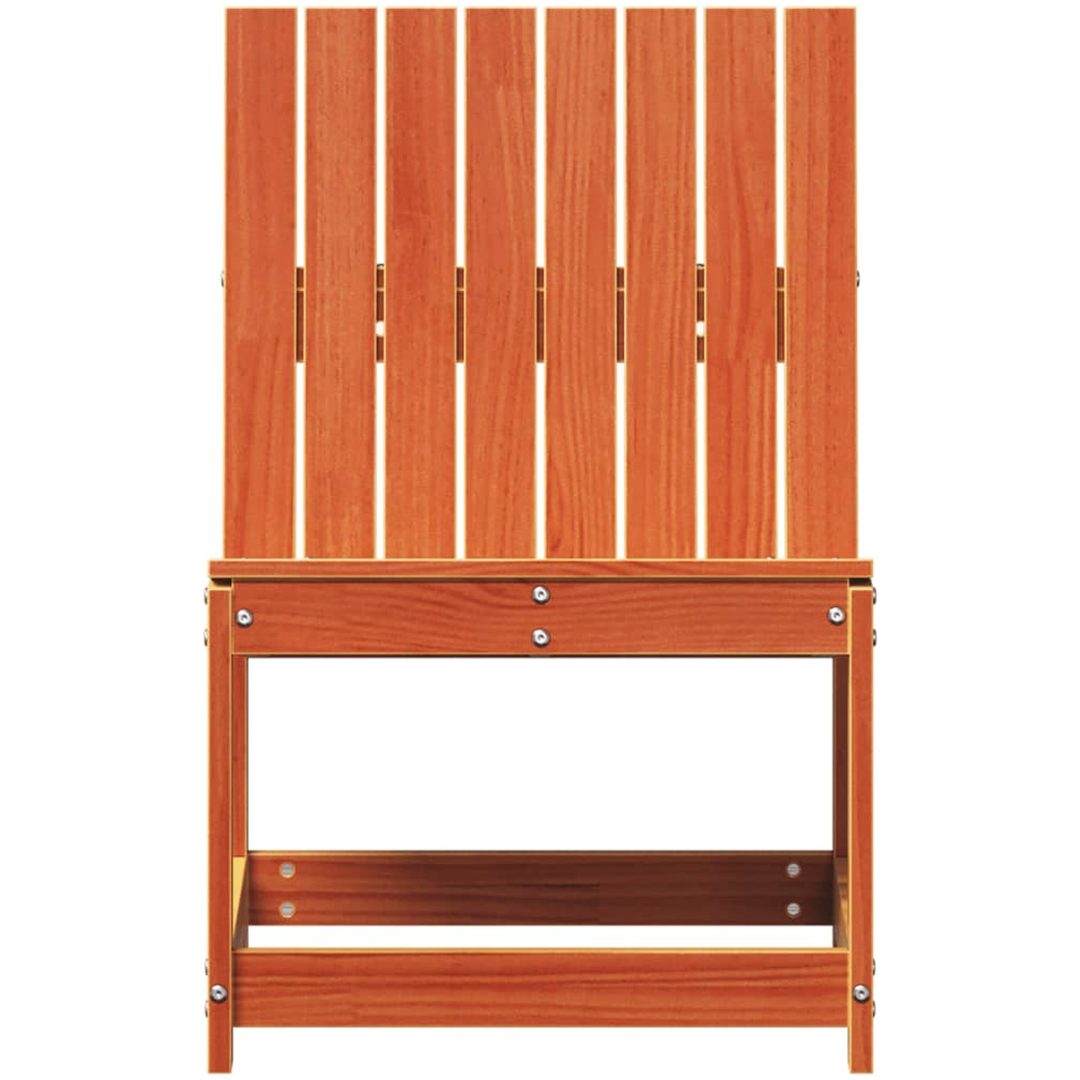 Trädgårdsstol vaxbrun 50,5x55x77 cm massiv furu vidaXL – bild 4