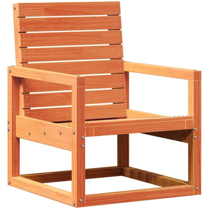 Trädgårdsstol vaxbrun 57,5x63x76 cm massiv furu vidaXL – bild 2
