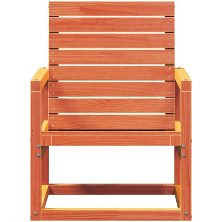 Trädgårdsstol vaxbrun 57,5x63x76 cm massiv furu vidaXL – bild 4