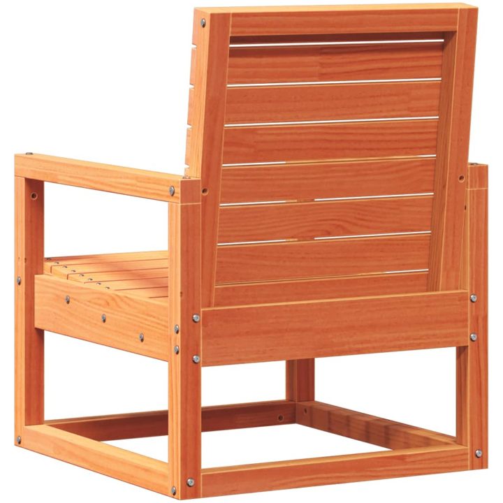 Trädgårdsstol vaxbrun 57,5x63x76 cm massiv furu vidaXL – bild 6