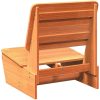 Trädgårdsstol vaxbrun 60x64x70,5 cm massiv furu vidaXL – miniatyr 5