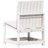 Trädgårdsstol vit 50,5x55x77 cm massiv furu vidaXL – miniatyr 6