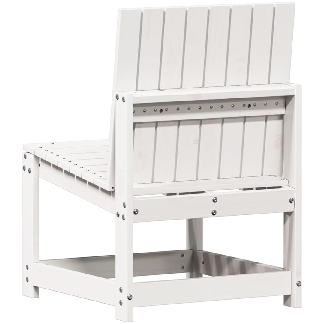 Trädgårdsstol vit 50,5x55x77 cm massiv furu vidaXL – bild 6