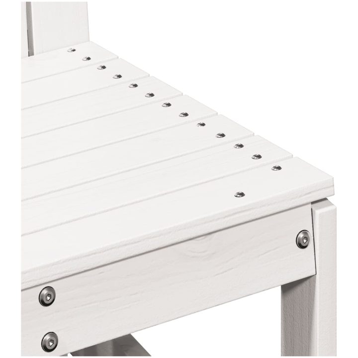 Trädgårdsstol vit 50,5x55x77 cm massiv furu vidaXL – bild 7