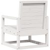 Trädgårdsstol vit 57,5x63x76 cm massiv furu vidaXL – miniatyr 6