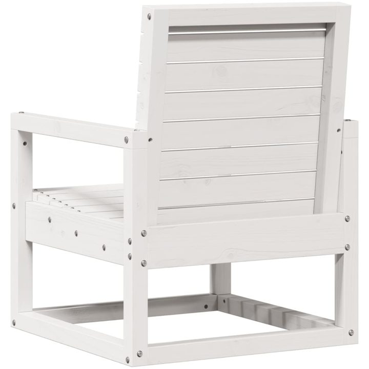 Trädgårdsstol vit 57,5x63x76 cm massiv furu vidaXL – bild 6