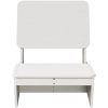 Trädgårdsstol vit 60x64x70,5 cm massiv furu vidaXL – miniatyr 3