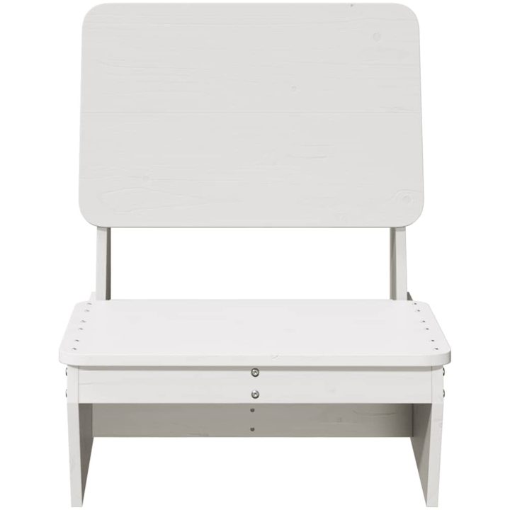 Trädgårdsstol vit 60x64x70,5 cm massiv furu vidaXL – bild 3