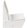 Trädgårdsstol vit 60x64x70,5 cm massiv furu vidaXL – miniatyr 4