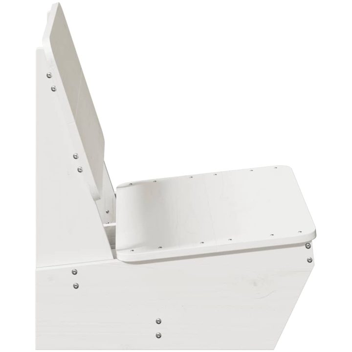 Trädgårdsstol vit 60x64x70,5 cm massiv furu vidaXL – bild 4