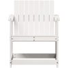 Trädgårdsstol vit 62x56x77 cm massiv furu vidaXL – miniatyr 4