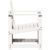 Trädgårdsstol vit 62x56x77 cm massiv furu vidaXL – miniatyr 5