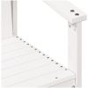Trädgårdsstol vit 62x56x77 cm massiv furu vidaXL – miniatyr 7