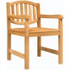 Trädgårdsstolar 2 st 58x59x88 cm massiv teak vidaXL – miniatyr 3