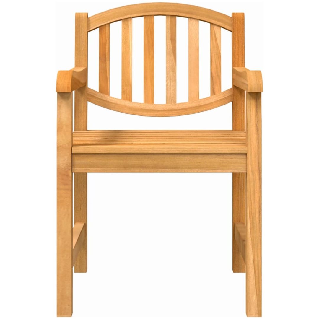 Trädgårdsstolar 2 st 58x59x88 cm massiv teak vidaXL – bild 4