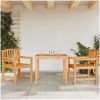 Trädgårdsstolar 2 st 58x59x88 cm massiv teak vidaXL – miniatyr 1