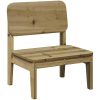 Trädgårdsstolar 2 st 60x52,5x72 cm impregnerad furu vidaXL – miniatyr 3