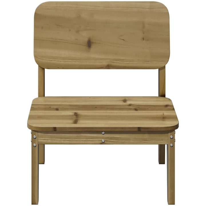 Trädgårdsstolar 2 st 60x52,5x72 cm impregnerad furu vidaXL – bild 4