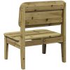 Trädgårdsstolar 2 st 60x52,5x72 cm impregnerad furu vidaXL – miniatyr 6