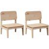 Trädgårdsstolar 2 st 60x52,5x72 cm massiv furu vidaXL – miniatyr 2