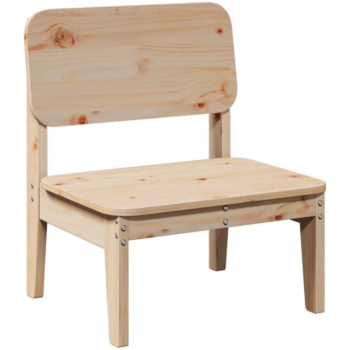 Trädgårdsstolar 2 st 60x52,5x72 cm massiv furu vidaXL – bild 3