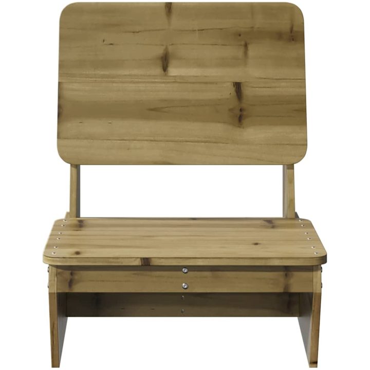 Trädgårdsstolar 2 st 60x64x70,5 cm impregnerad furu vidaXL – bild 4