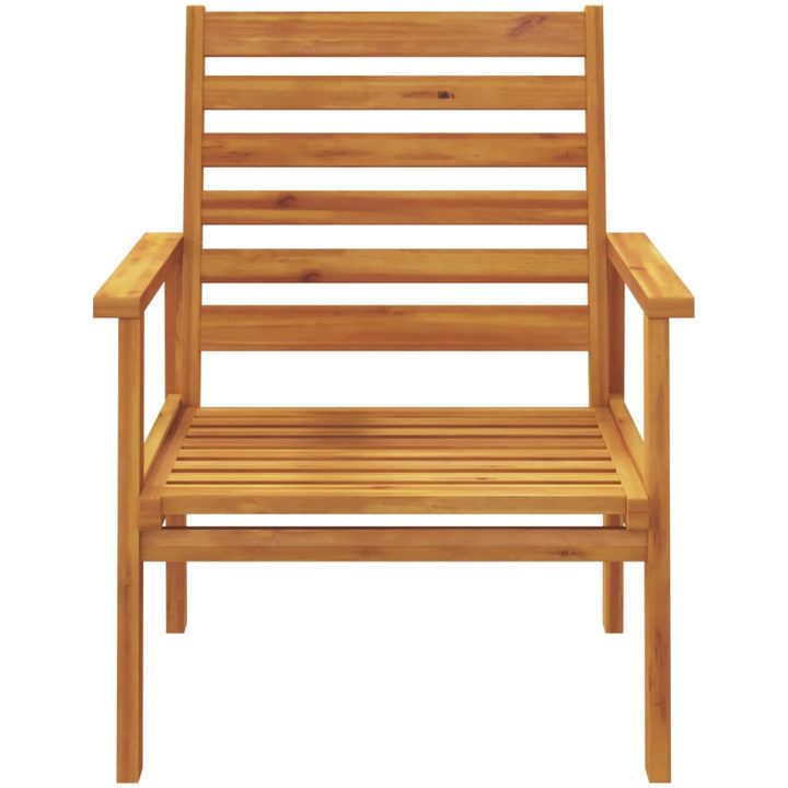 Trädgårdsstolar 2 st 66,5x65x81 cm massivt akaciaträ vidaXL – bild 5
