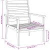 Trädgårdsstolar 2 st 66,5x65x81 cm massivt akaciaträ vidaXL – miniatyr 10