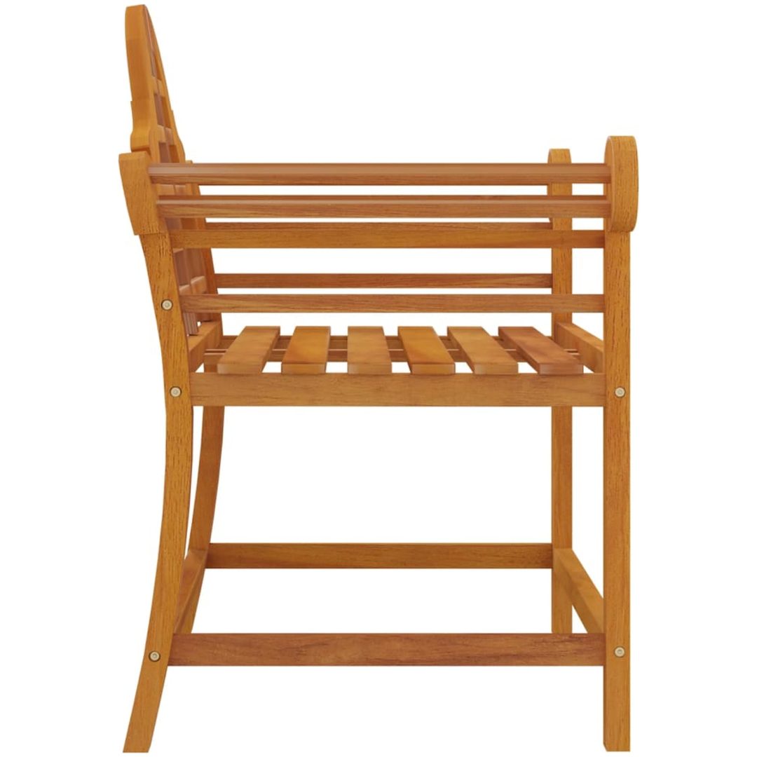 Trädgårdsstolar 2 st 91x62x94 cm massiv teak vidaXL – bild 5