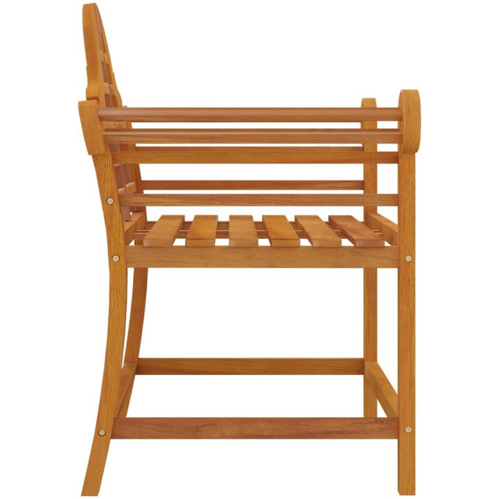 Trädgårdsstolar 2 st 91x62x94 cm massiv teak vidaXL – bild 5