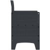 Trädgårdsstolar 2 st Antracit Poly Rattan vidaXL 53 x 49 x 85 cm – miniatyr 7