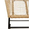 Trädgårdsstolar 2 st brun konstrotting vidaXL – miniatyr 8
