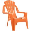 Trädgårdsstolar 2 st för barn orange 37x34x44 cm PP träutseende vidaXL – miniatyr 3