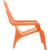 Trädgårdsstolar 2 st för barn orange 37x34x44 cm PP träutseende vidaXL – miniatyr 5