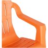 Trädgårdsstolar 2 st för barn orange 37x34x44 cm PP träutseende vidaXL – miniatyr 7