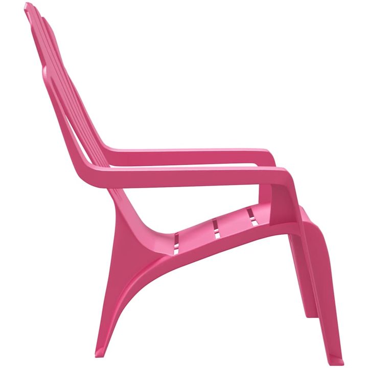 Trädgårdsstolar 2 st för barn rosa 37x34x44 cm PP träutseende vidaXL – bild 5