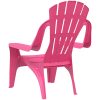 Trädgårdsstolar 2 st för barn rosa 37x34x44 cm PP träutseende vidaXL – miniatyr 6