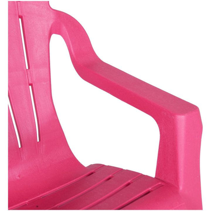 Trädgårdsstolar 2 st för barn rosa 37x34x44 cm PP träutseende vidaXL – bild 7