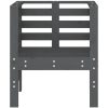 Trädgårdsstolar 2 st grå 61,5x53x71 cm massiv furu vidaXL – miniatyr 5